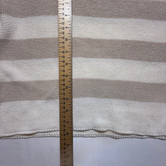Moon & Madison Women's Cropped Knit Striped Neutral Long Sleeve Sweater Sz Small - Picture 6 of 8